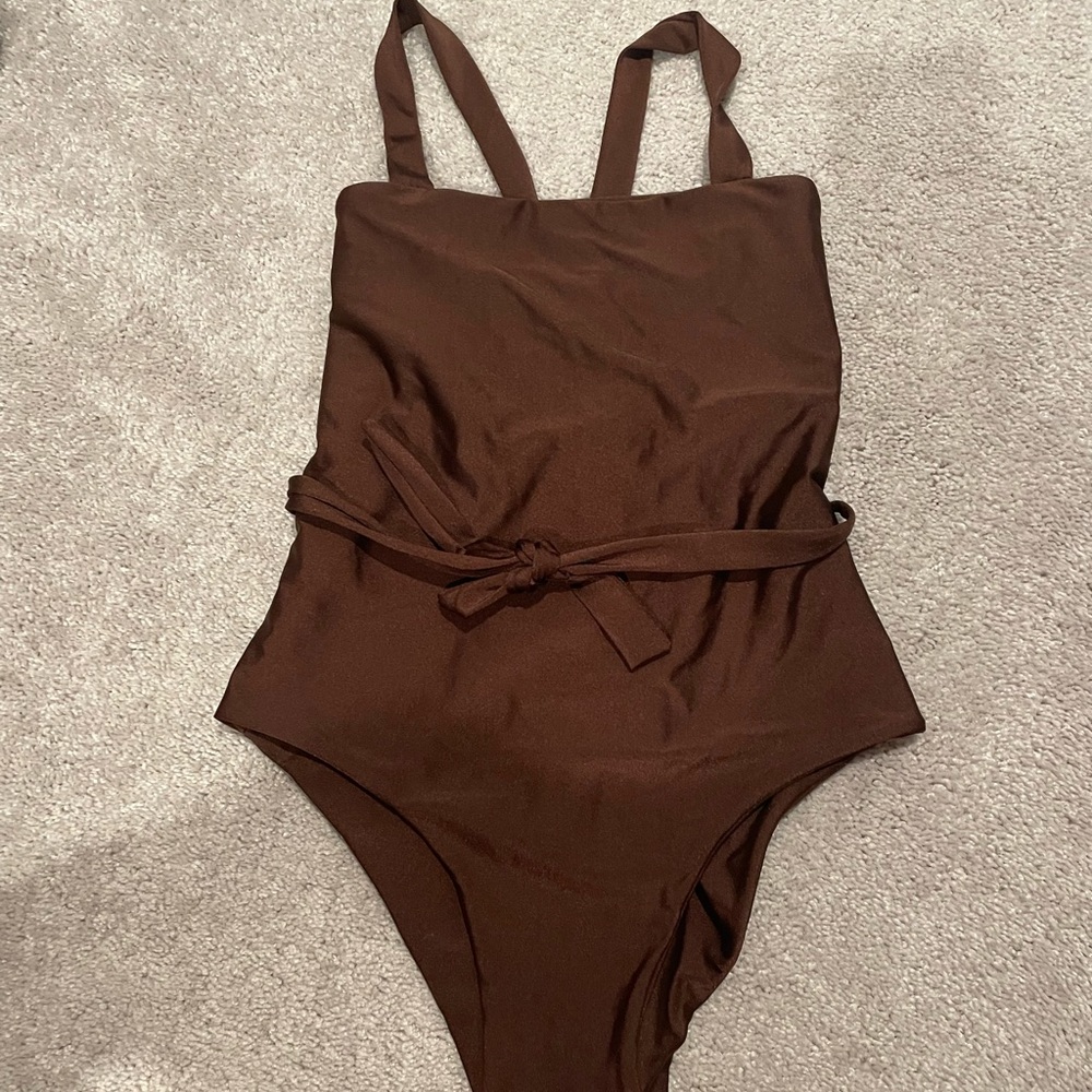 Never worn brown one piece